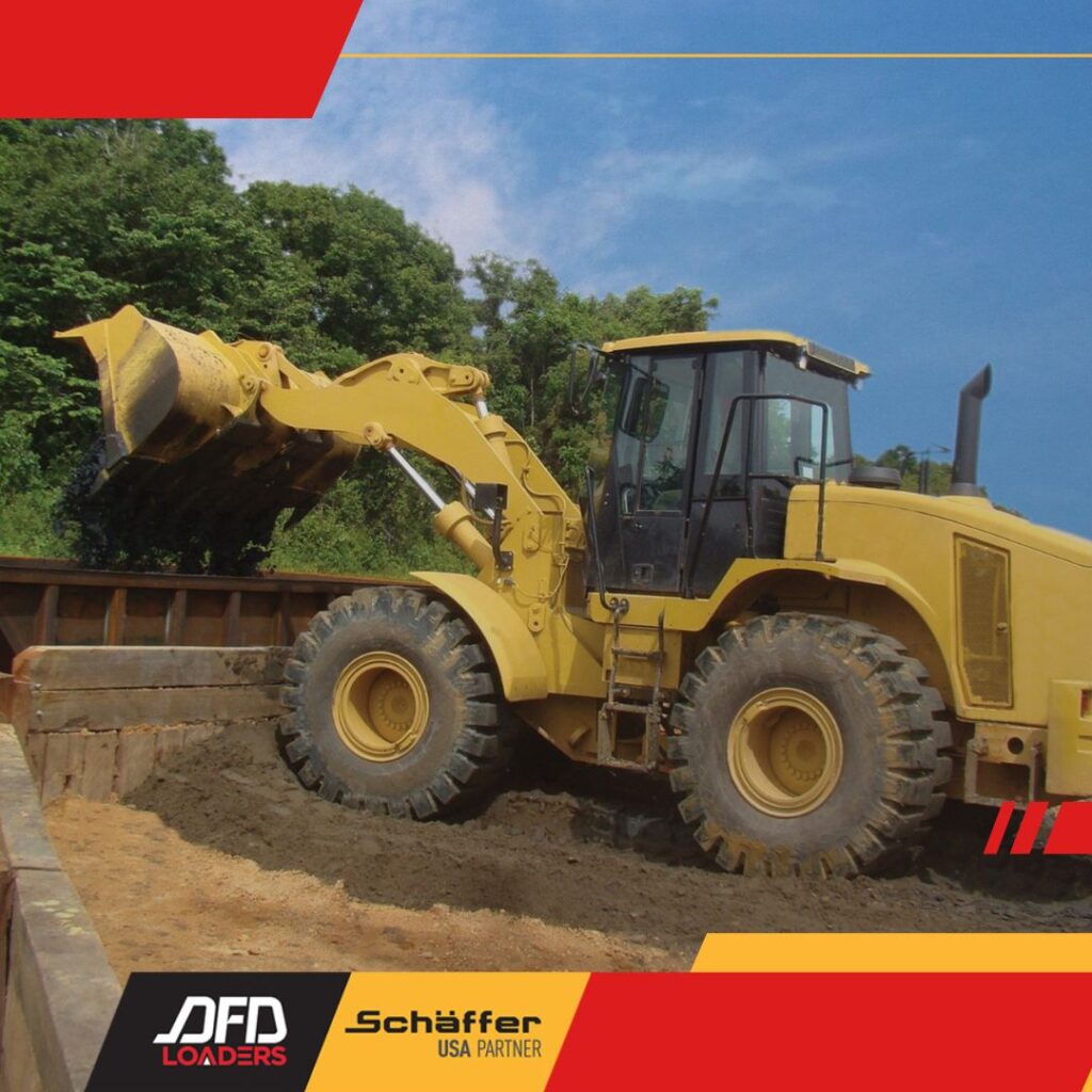 equipment reaching towards overgrown trees